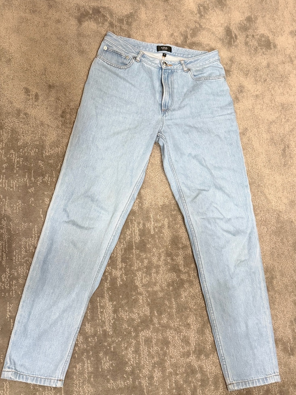 A.P.C. Light Blue Straight Leg Jeans